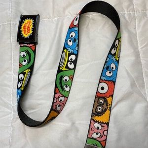 XS Yo Gabba Gabba Closeup Character Nylon Mesh Belt with Metal Details